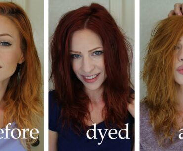 Lightening (or removing dye) with Vitamin C and Shampoo