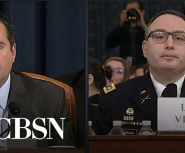 Lt. Col. Vindman responds to Nunes addressing him as "Mr. Vindman" in exchange about whistleblower