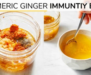 TURMERIC GINGER HONEY BOMB | immunity boosting recipe