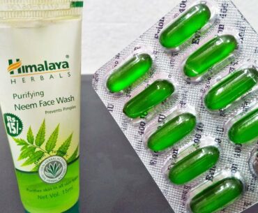 VITAMIN E CAPSULE & Face Wash HIMALAYA GET RID OF PIMPLE- Natural Fairer Hands Beauty Skin care Tips
