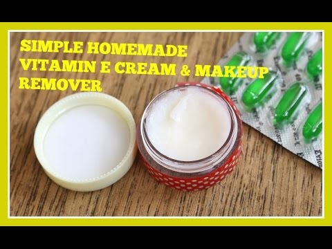 Simple Homemade Vitamin E Cream & Makeup Remover (DIY)