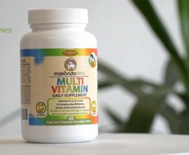 Multivitamin for Dogs and Cats by Makondo Pets. Ideal for Puppies, Pregnant and Senior Pets.