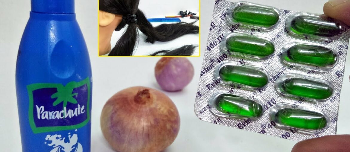 Vitamin E Capsule & Raw Onion Hair Care Beauty Tips- Longer Thicker Hair Care Hacks Easily