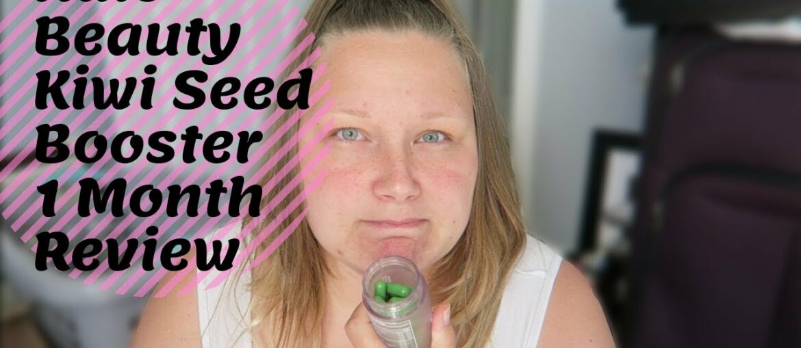 1 Month Halo Beauty Kiwi Seed Booster Skin Vitamin Review! | At Home With Tia