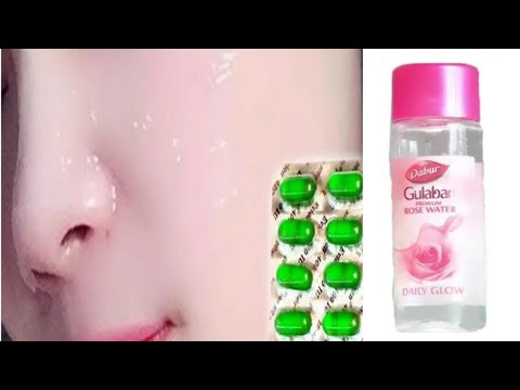 ಬ್ಯೂಟಿಫುಲ್ face 1 tablet ಯಿಂದ/how to use vitamin E capsules for face in Kannada/rosewater in kannada