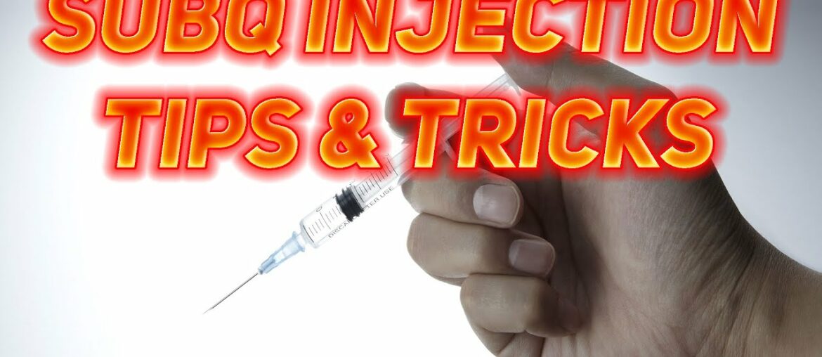 SubQ Testosterone Injection Tips and Tricks - Subcutaneous Injections - TRT