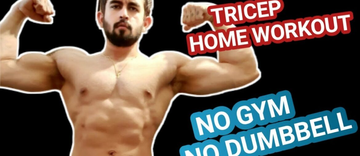 How To Build Triceps At Home Without Dumbbell | No Equipment Tricep Workout (Hindi)