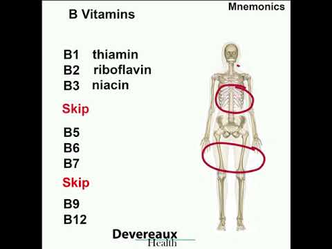 B Vitamins easiest way to remember them! Mnemonics!!