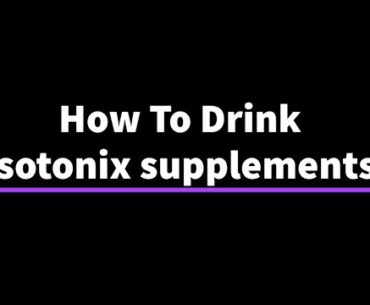 How To Drink Isotonix Supplements!