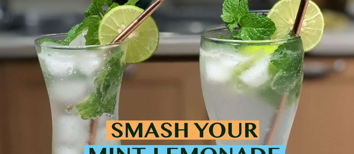 BUMP UP YOUR VITAMIN C INTAKE WITH THIS SIMPLE LEMON MINT SODA