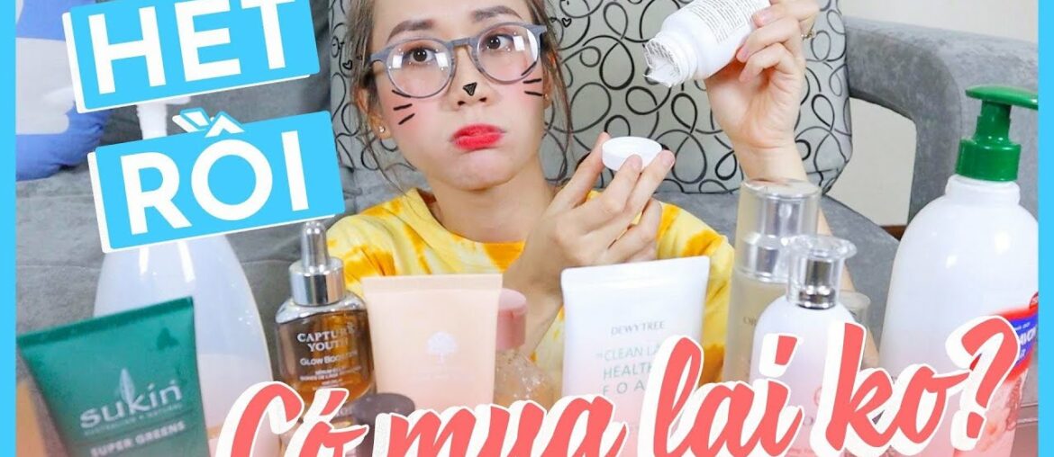 ĐỒ SKINCARE, BODYCARE HẾT RỒI CÓ MUA LẠI KHÔNG? EMPTY BEAUTY PRODUCTS | HƯƠNG WITCH