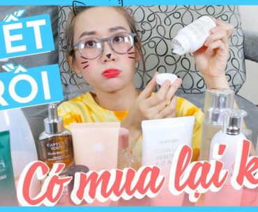 ĐỒ SKINCARE, BODYCARE HẾT RỒI CÓ MUA LẠI KHÔNG? EMPTY BEAUTY PRODUCTS | HƯƠNG WITCH