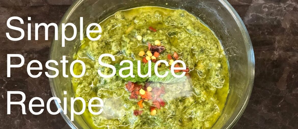 Simple Pesto Sauce Recipe