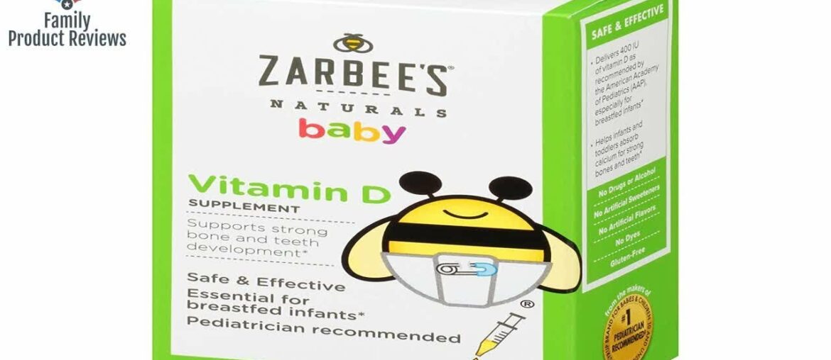 Zarbee's Naturals Baby Vitamin D Supplement 0.47 Ounce Bottle