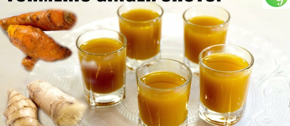 Turmeric Ginger Shots - Immunity Boosting Tea or Drink (Kashayam or Kadha)