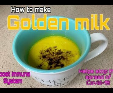 BUILD YOUR IMMUNE SYSTEM(Tumeric Golden Milk) stop covid-19- beautybyposh