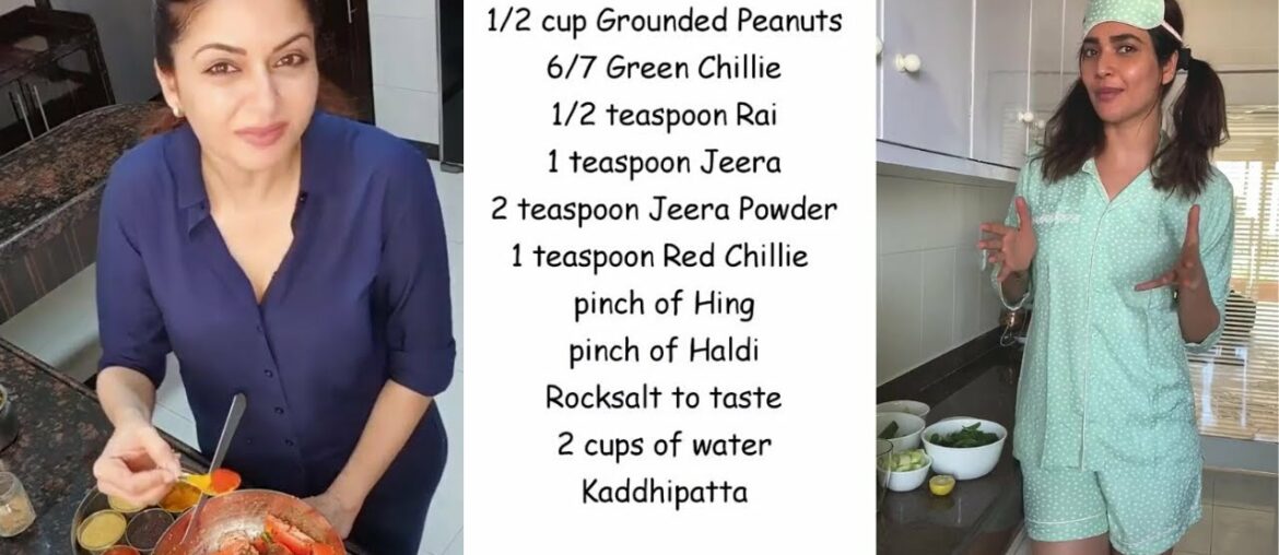 Bhagyashree, Karishma Tanna sharing the recipe of Immunity chartbusters in your kitchen | Vitamin C