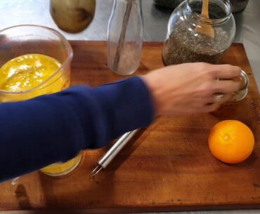 Chia Orange Passionfruit Drink #healthdrink #chia #love #simple #deliciouscooking #foodie #foodblog
