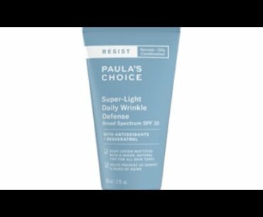 Sunscreen "Week" 🌞 Paula's Choice Resist Super Light Wrinkle Defense SPF30 Sunscreen Review & How To