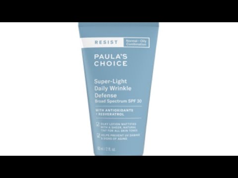 Sunscreen "Week" 🌞 Paula's Choice Resist Super Light Wrinkle Defense SPF30 Sunscreen Review & How To