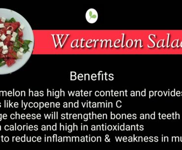 Easy made watermelon salad by Salade | Nutrition made tasty