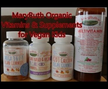 Vitamins & Supplements for Vegan Kids - MaryRuth's Organic Vitamins