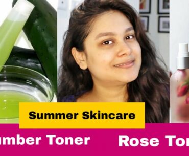 CUCUMBER Toner ROSE Toner SUMMER SKINCARE Benefits & Uses For Sensitive Oily Dry Skin #Beauty #Hacks