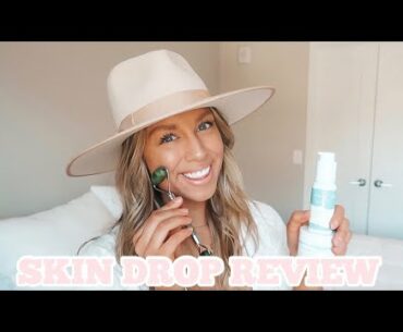 SKIN DROP BEAUTY REVIEW | RETINOL, MOISTURIZER, & JADE ROLLER!