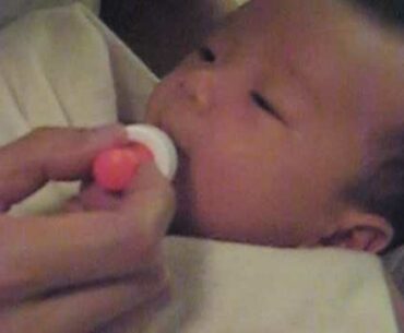 New Born Baby First Time taking Vitamin supplements