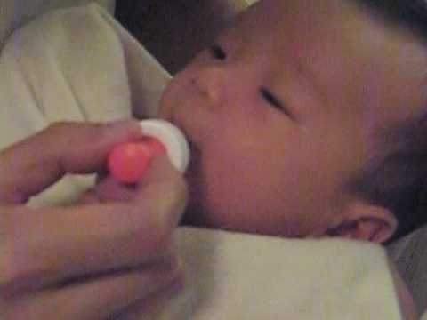 New Born Baby First Time taking Vitamin supplements