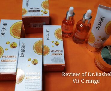 Dr. Rashel Vitamin C Range review | Glowing skin