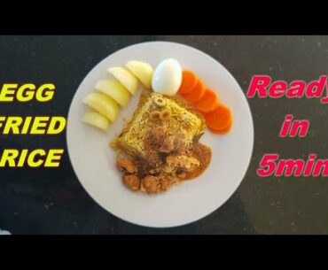 Yummy egg fried rice in 5 minutes