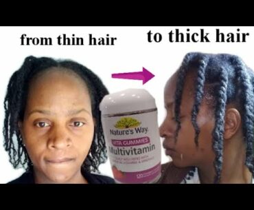 You need to try Nature's way Adult Vita gummies multivatimin. Hair vitamins for thickness