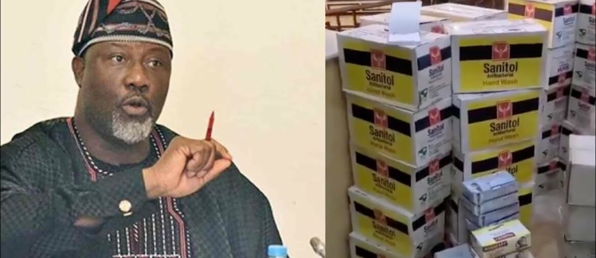 Covid-19: Dino Melaye donates free hand sanitizers, vitamin C, prays for Nigeria