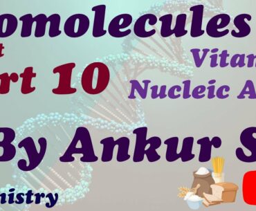 Vitamins, Nucleic Acids | Biomolecules part 10 | class 12  | Chemistry | Chapter 14 | Ankur Sir