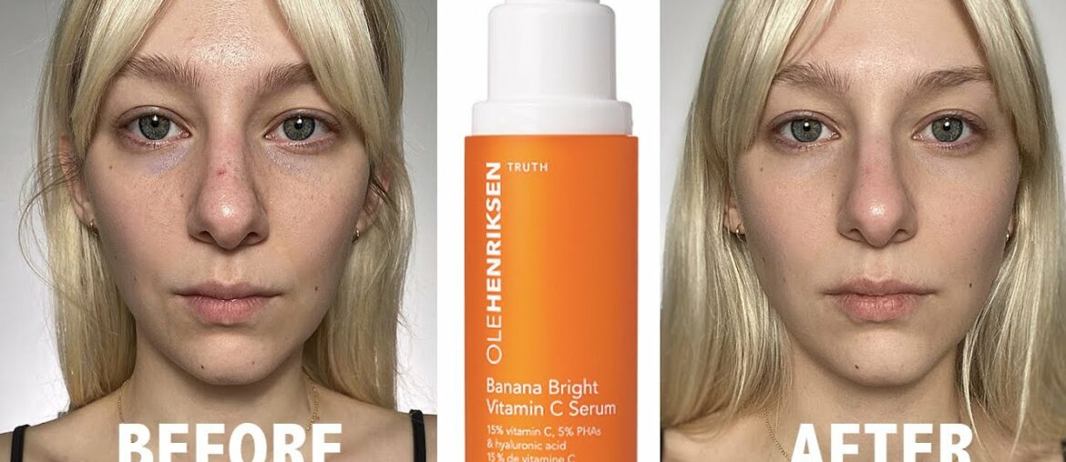 NEW! OLE HENRIKSEN BANANA BRIGHT SERUM | Before & After Review