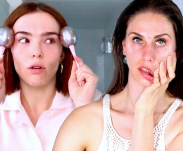 REACTING To Zoey Deutch’s Acne-Prone Skin & Makeup Guide  | Beauty Secrets | Vogue