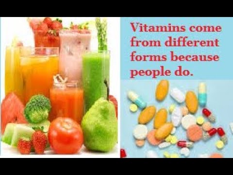 Where do Vitamins come from