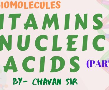 VITAMINS AND NUCLEIC ACIDS (PART-1) | PERIODIC TABLE | NEET | JEE