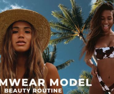 Swimwear Model beauty routine | body hair removal, skincare, etc.