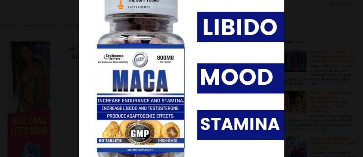 Hi-Tech Pharmaceuticals All New Maca Suppement for Energy, Libido, and Stamina