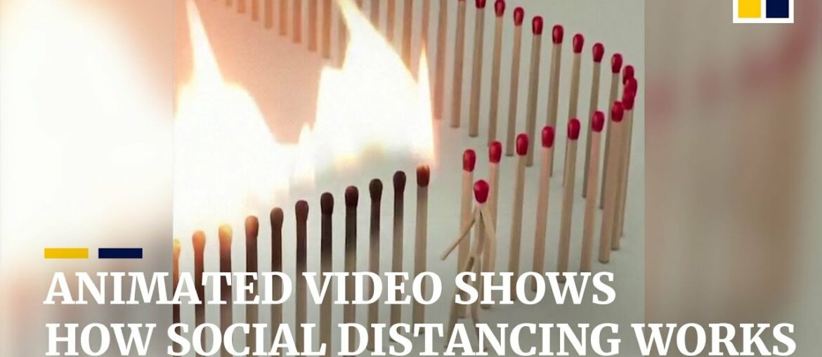 Animated match-burning video shows how social distancing can stop the spread of Covid-19