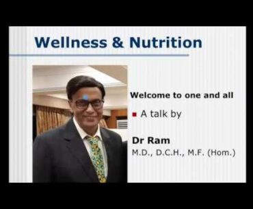 BASICS OF NUTRITION AND IMMUNITY BY DR  RAM SUBRAMANIUM