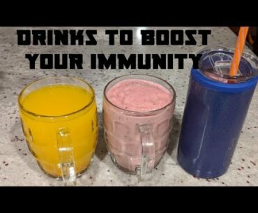 Boost your immune system: Tumeric tea with vitamin c smoothie