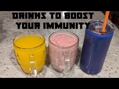 Boost your immune system: Tumeric tea with vitamin c smoothie