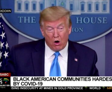 COVID-19 I Trump acknowledges racial disparities in US COVID-19 death