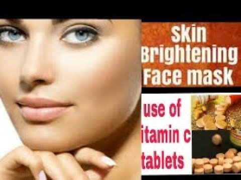 #summerwhitening #skincare#vitaminc|Vitamin C Tablets Face Mask for Skin Brightening