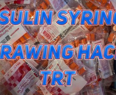 Insulin Syringe Testosterone Drawing Hack (Testosterone Replacement Therapy)