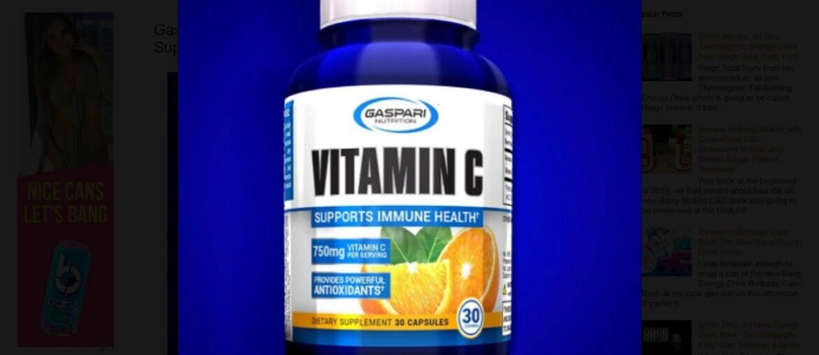 Gaspari Nutrition Rolls Out New Vitamin C Immune Support Supplement