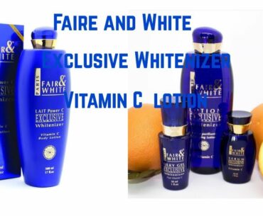 Fair and White Exclusive Whitenizer Vitamin C Review | Vhen Beauty